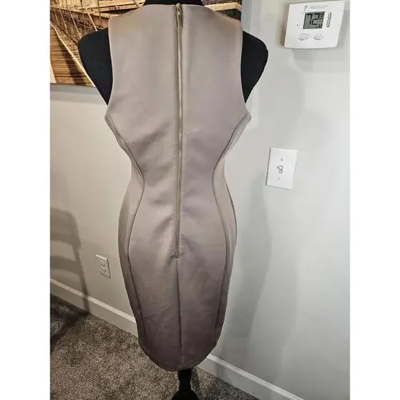 Calvin Klein Tan Cut-Out Sheath Dress - Picture 4 of 6